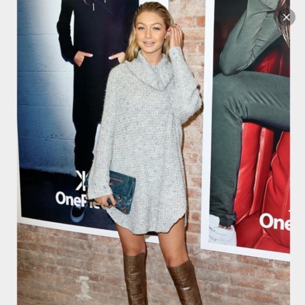 FREE PEOPLE•Dylan Tweed Turtleneck Pullover SM